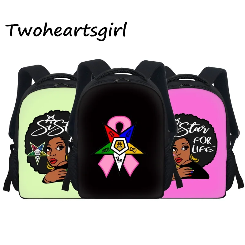 

Twoheartsgirl OES Sistars Order Of Eastern Kids Backpack Toddler Mini School Bags Back to School Children Bookbag Zipper Mochila