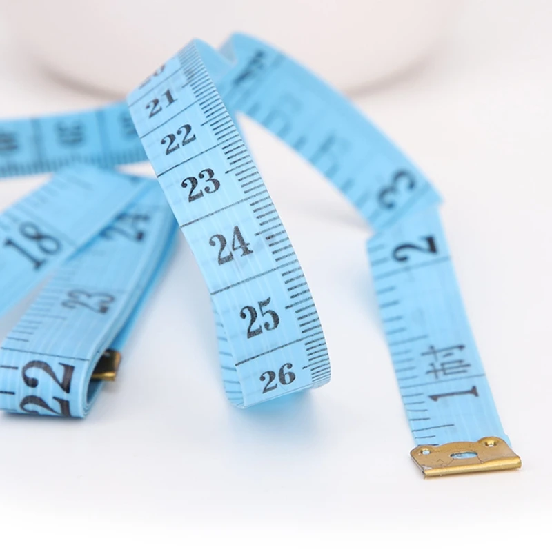 1pc Double-Scale 60-Inch/150cm Soft Tape Measure Ruler Bulk for Sewing Tailor Cloth Random Color for Cm/Inches Scale Hom