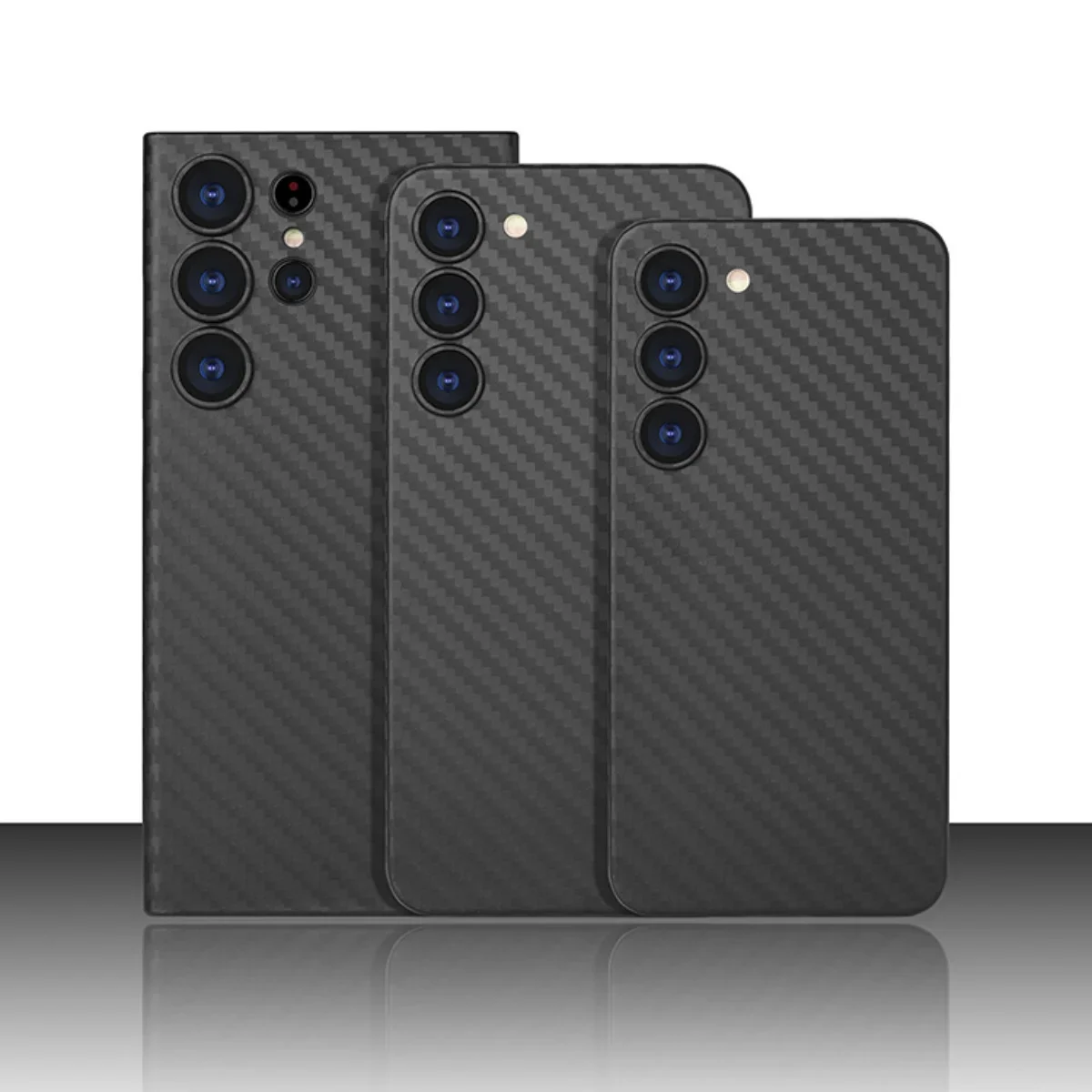 Ultra-Thin Carbon Fiber Pattern Phone Case - Sleek 0.3mm Protective Cover