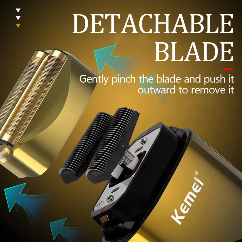 Kemei TX10 Electric Shaver Hair Rechargeable Beard Foil Razor For Men Bald Head Shaving for Men Machine BEST SELLERS