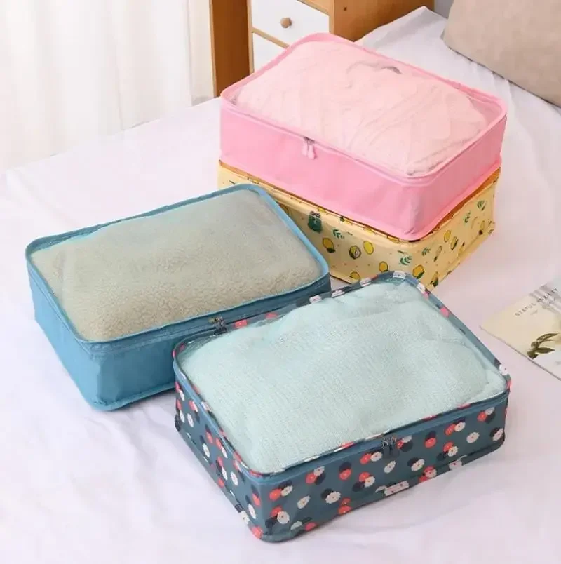 Large Capacity Travel Bag Suitcase Clothes Storage Organizer Mesh Bag Portable Luggage Organizers for Travel Clothing Storage