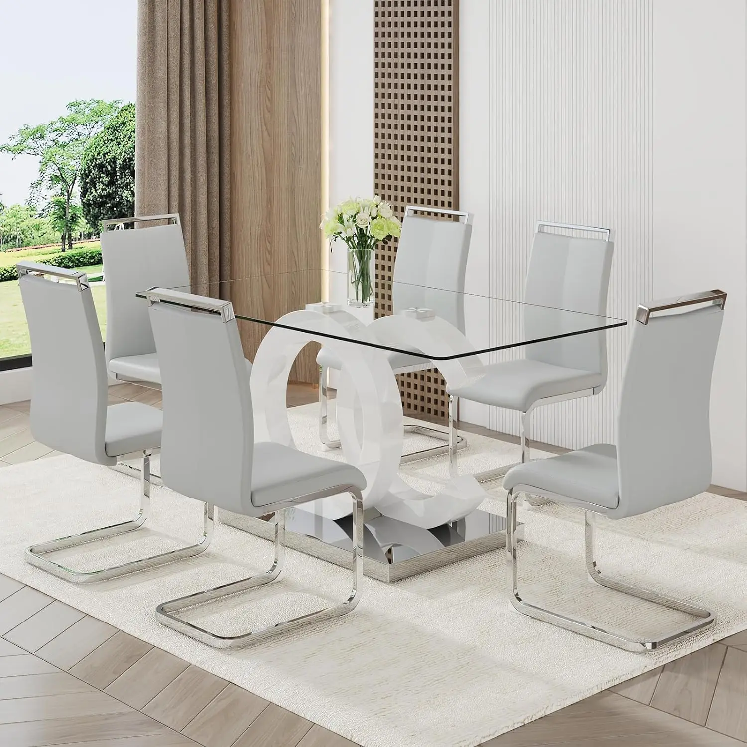 White and light Grey