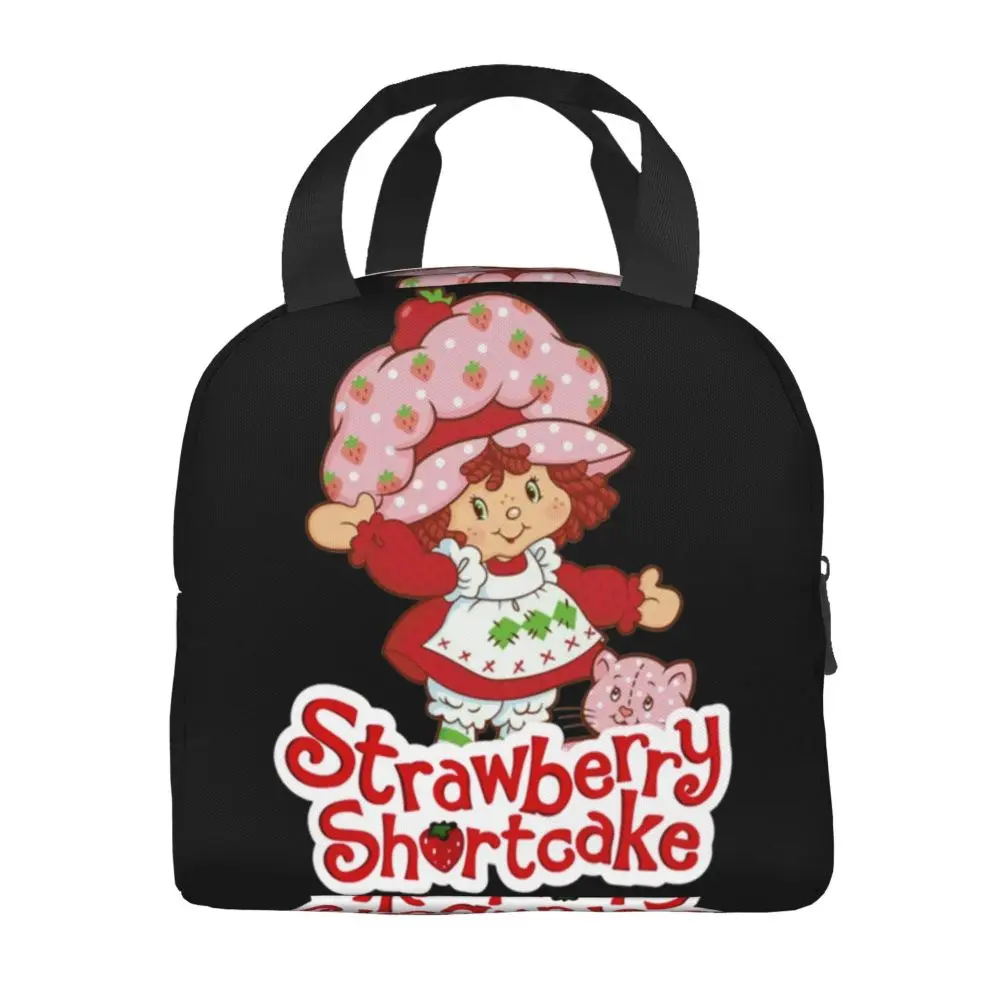 Strawberry Shortcake Tin Lunch Box Carry All Toy Kids Girls Tote