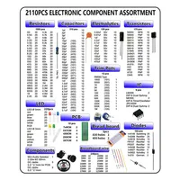 2110PCS Mega Electronic Component Kit Assortment, Capacitors, Resistors, LED, Transistors, Diodes, 1n270 Germanium, DC Jacks - Image 4
