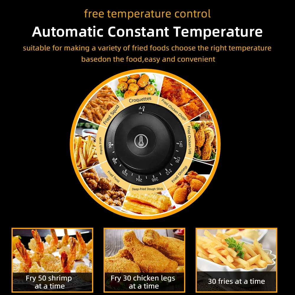 Eh83O 110V Elec Fryer, 5000W, 12.7Qt Oil, 23.26Qt Cap, SS, Single-Cylinder.