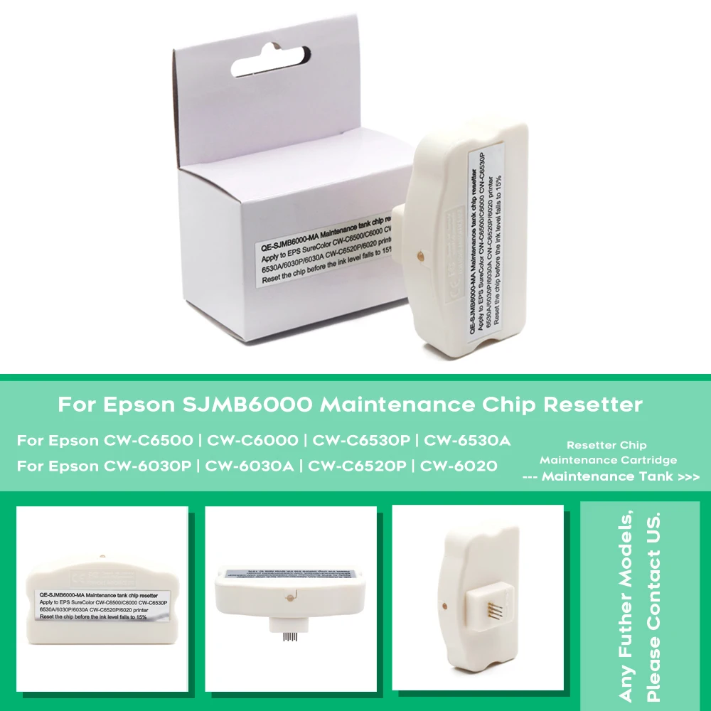 

33S021501 Waste Ink Tank Maintenance Box Chip Resetter For Epson CW-C6500 C6000 C6040 C6520 C6010 6510 Printer