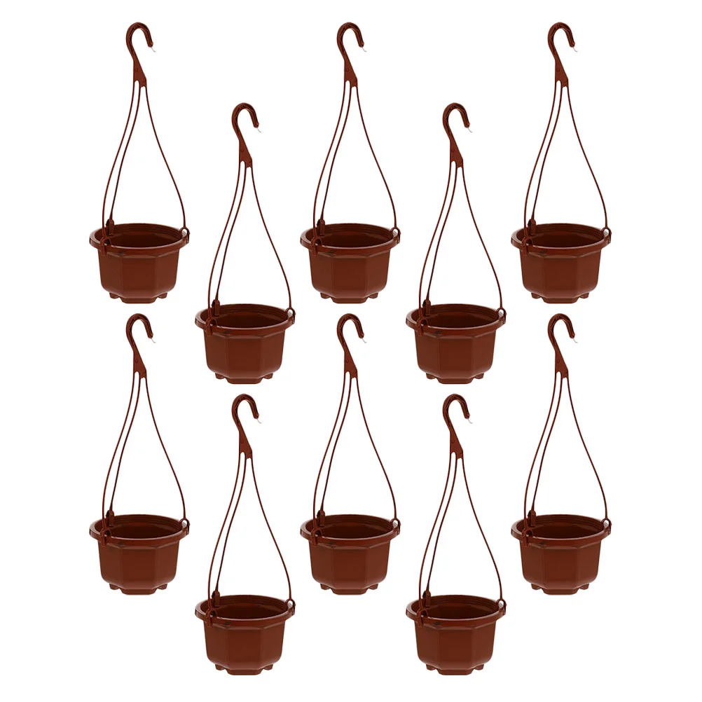

Hanging Flower Pots Chlorophytum Pots Planter With Hanging Hook Plant Flower Pot for Wall Decoration Countyard Garden