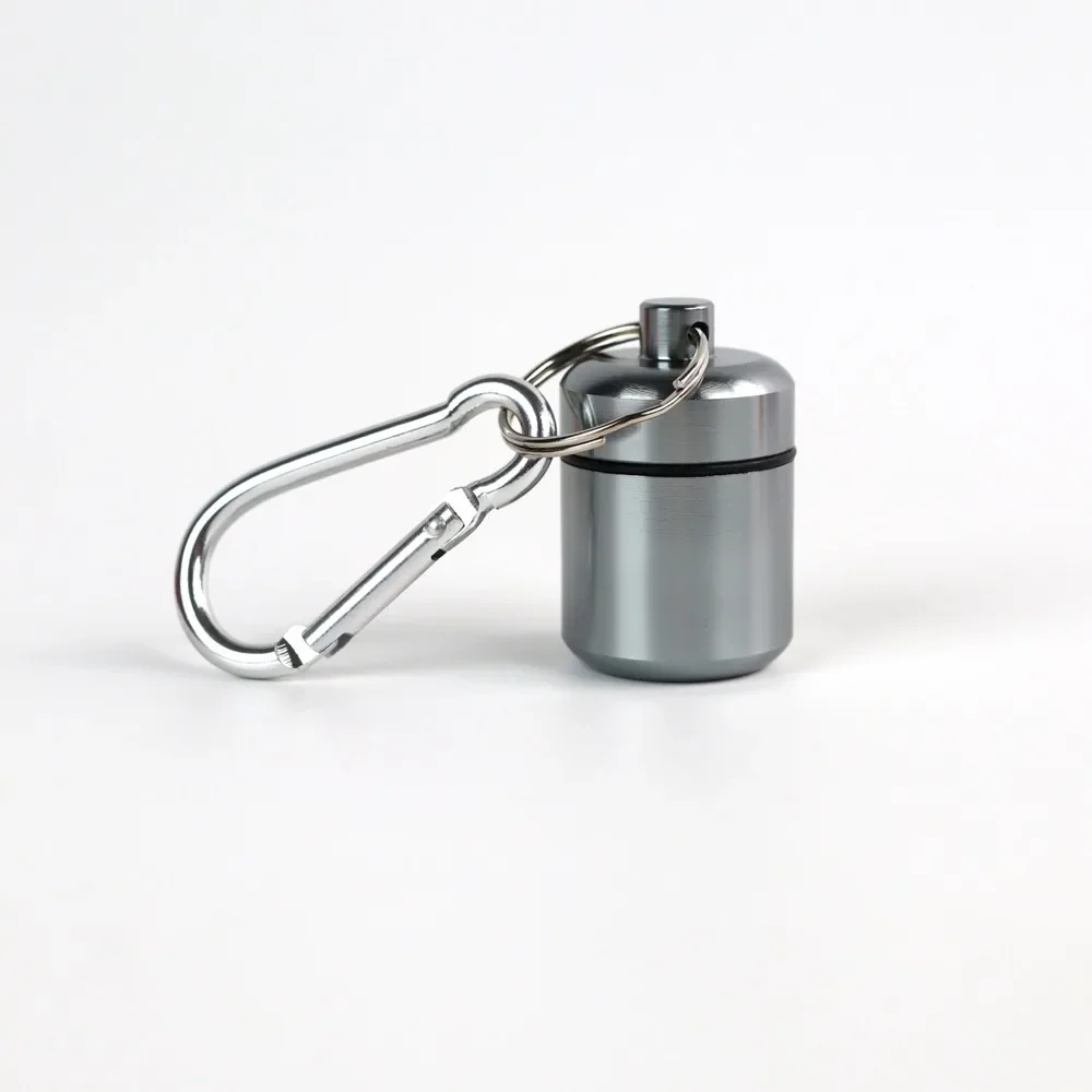 Premium Waterproof Portable Mini Pill Case Keychain – Travel Container with Keyring for Medicine and Earplugs