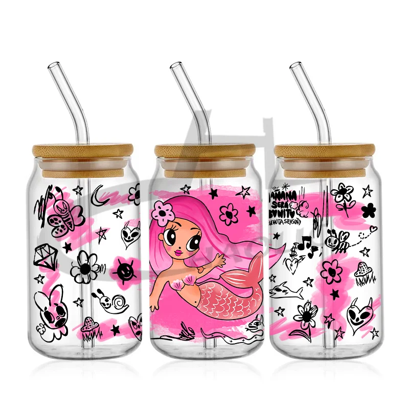 12pcs Karol G UV DTF Bichota Season Ma&ntilde;ana Sera Bonito 16oz Libbey Cup Wrap