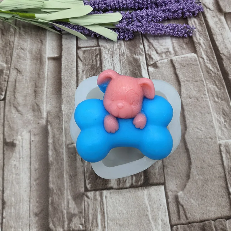 

Форма для мыла ручной работы в виде костей щенков, 3D форма для шоколада, мусса, желе, конфет, льда, мыла, инструмент для выпечки