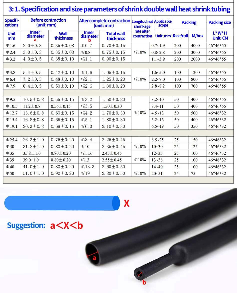 Multi Colori Strizzacervelli Di Calore Tubo Rapporto Di 2:1 Industriale - Foto 10