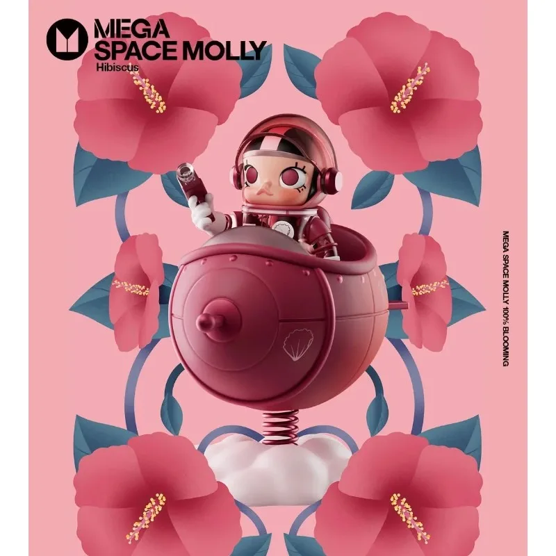 Original POPMART MEGA SPACE MOLLY 100% Blooming Series - Peony