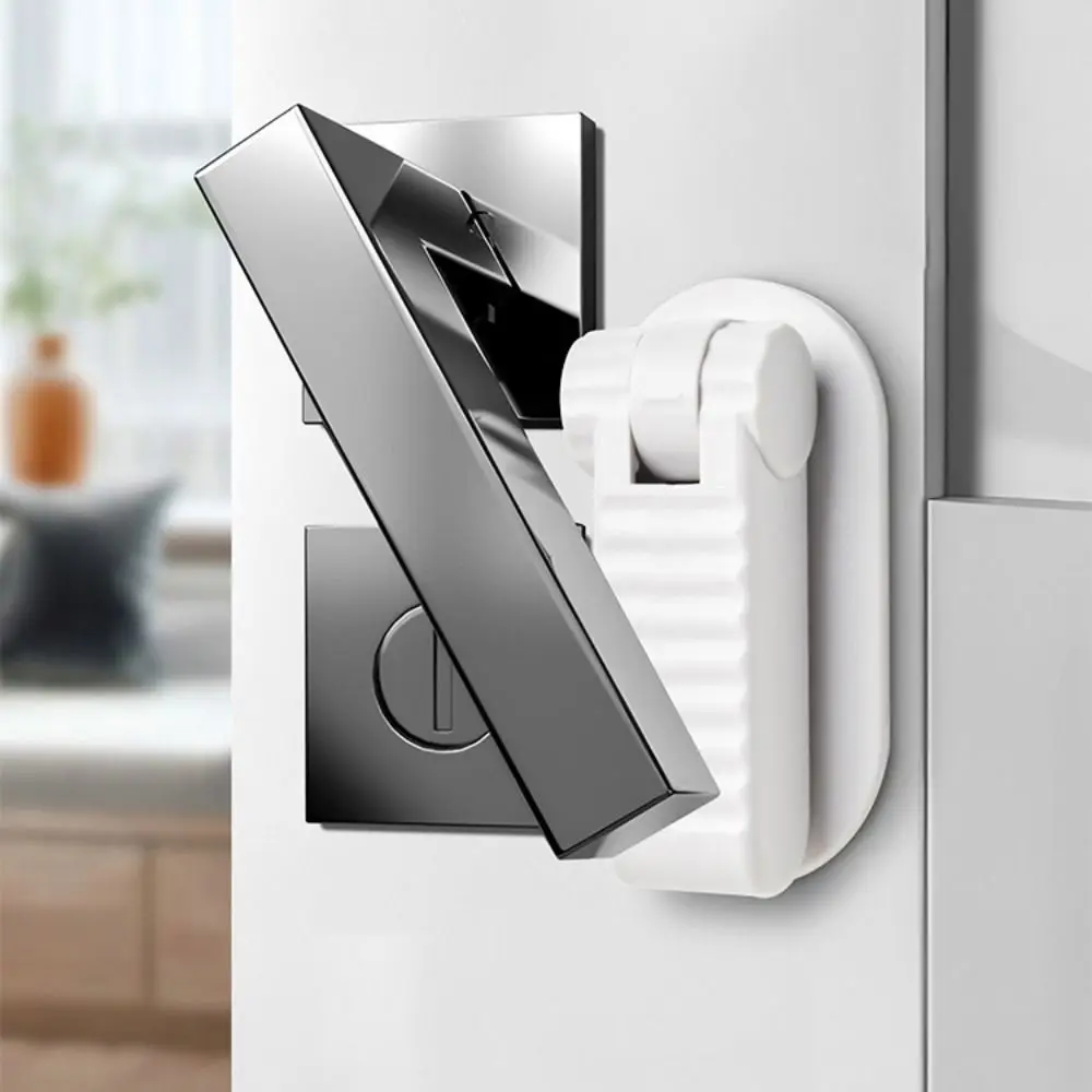 Protection Equipment Baby Safety Locks Self Adhesive Plastic Door Handle Locks Multipurpose No Hole Children Security