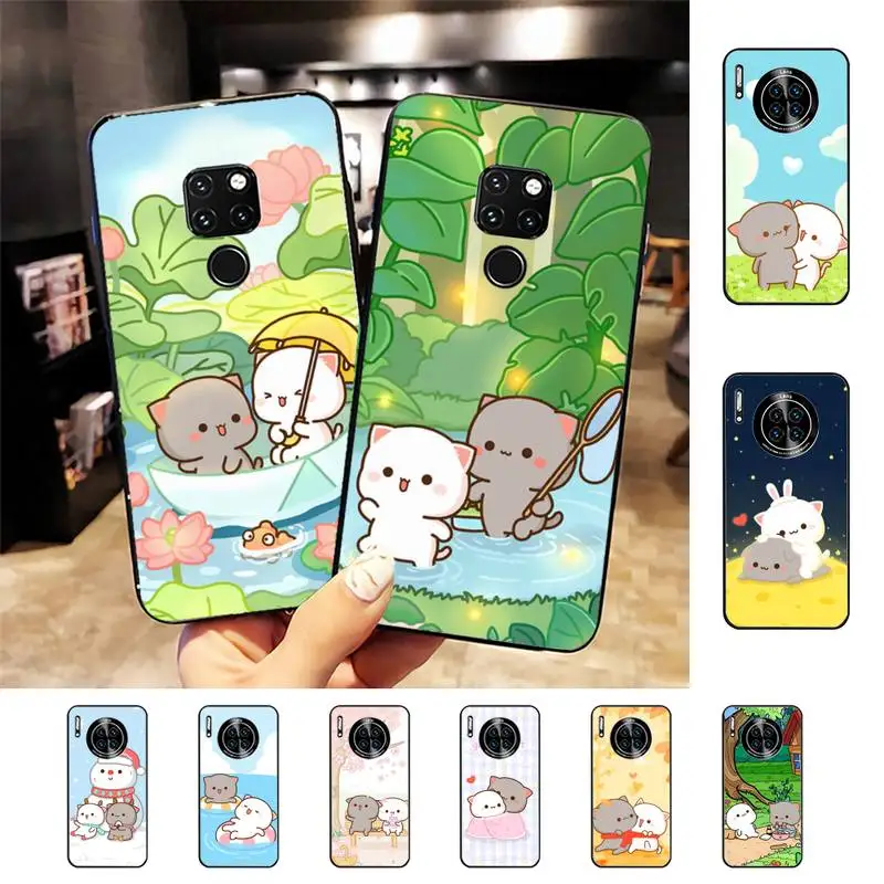 Custodia Per Telefono Peach Cat Per Huawei Mate 20 10 9 40 30 Lite Pro X Nova 2 3I 7Se