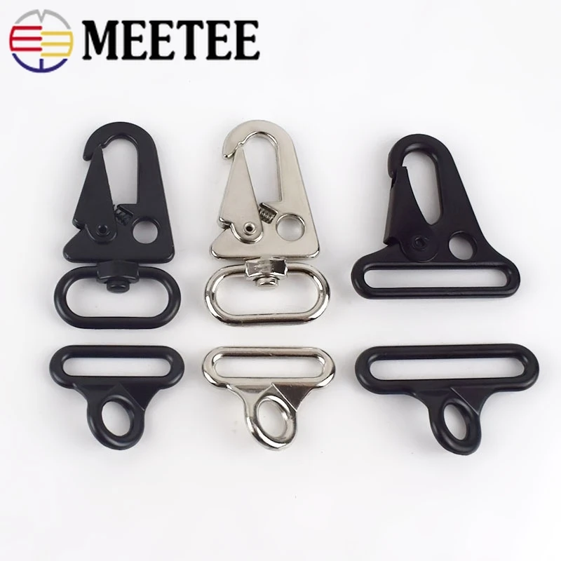 Meetee 2set/5set Bag Clasps Lobster Carbine Double Buckles for Outdoor