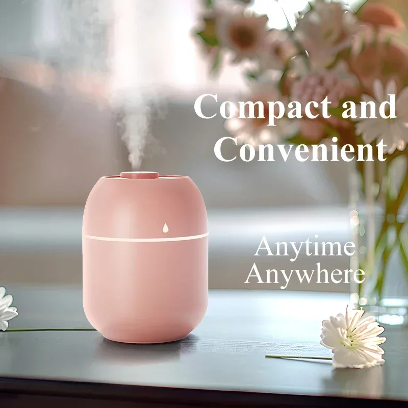 HUITAI 220ML Mini Aroma Diffuser USB Essential Oil Atomizer Electric Air Humidifier With LED Night Lamp For Home Car