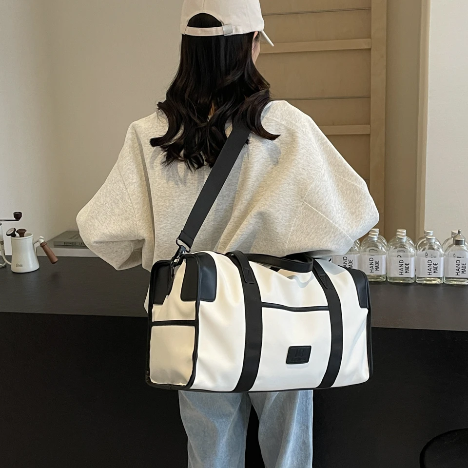 12 L Fashion foldable Travel Tote Bag Women Handbag men oxford waterproof versatile carry on duffel