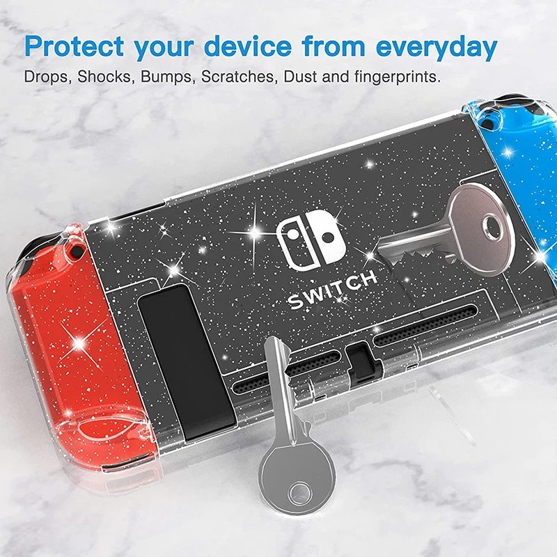 Amazon Transparent Nintendo Switch Case Clear Glitter Hard Case