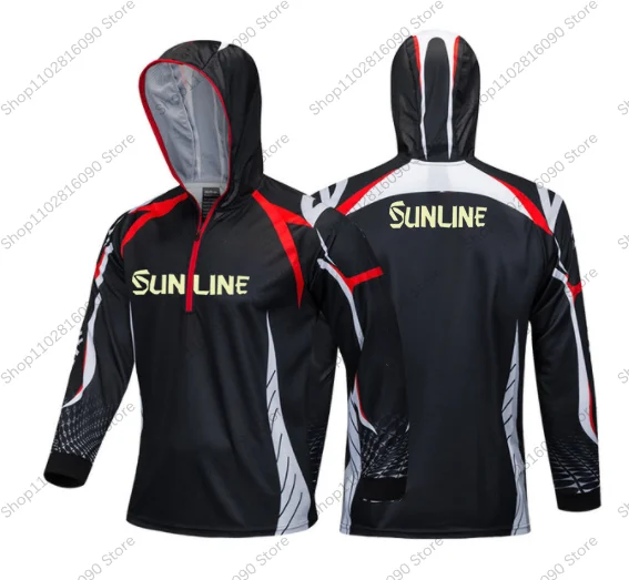 Custom Hot Sale UPF 50 Men Half Zipper Slim Fit Hoodie Printing SUNLINE  Fishing Shirt Tournament Fishing Jersey - AliExpress