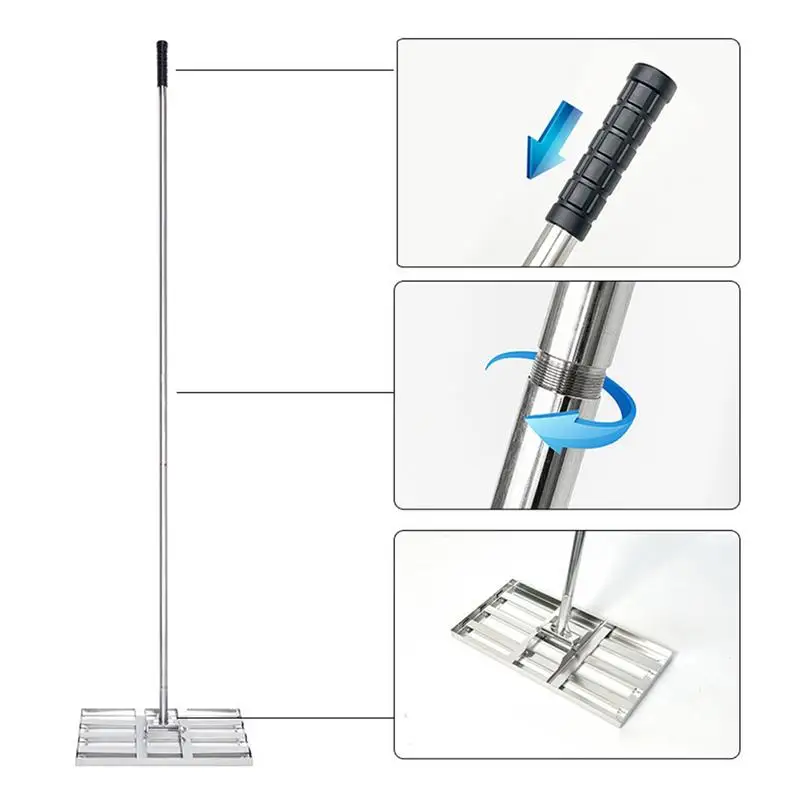 Lawn Leveling Rake Golf Course Leveler Rake Humanized Design Golf Course Sand Leveler For Yards Lawns Golf Courses Gardens Farms 3