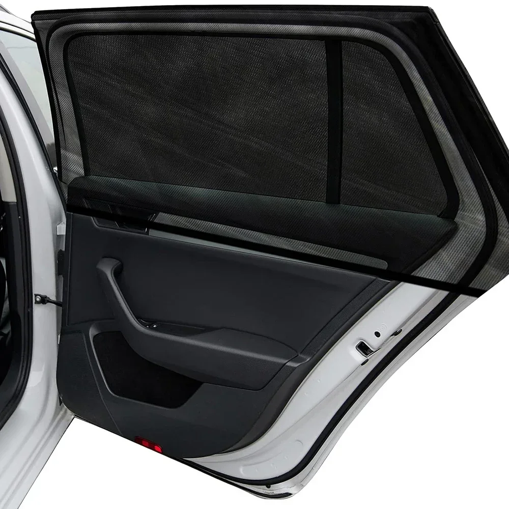 2pcs Car Seat Sun Shade Car Sunshade Side Curtains Car Cunshade Mosquito Net Sunshade UV Universal Screen Window