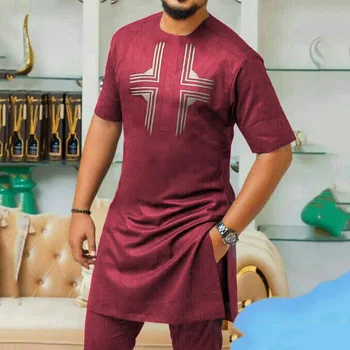 Alternative view of Nkeke Summer and Autumn Short-sleeved Ethnic Outfit