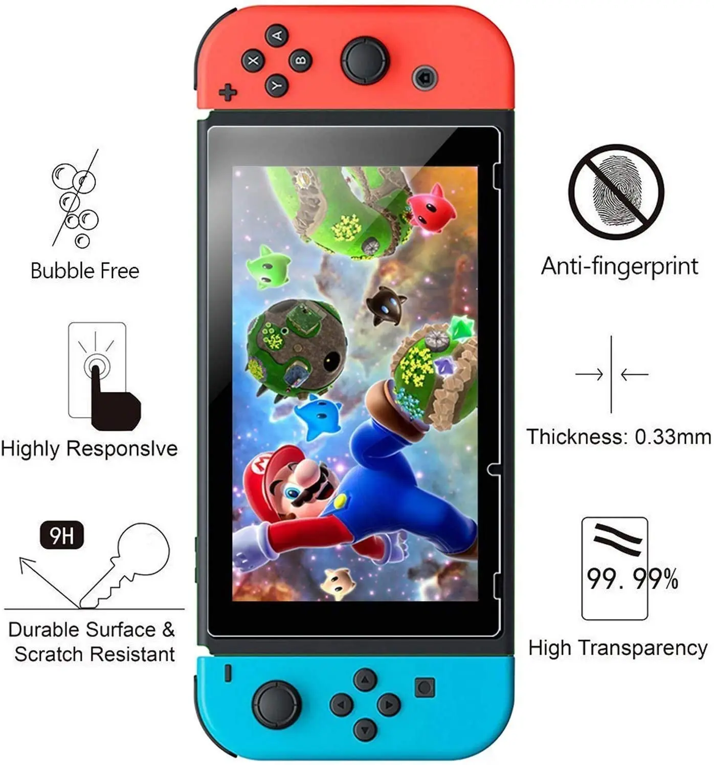 Mooroer-nintendo Switch Case com Protetor de Tela Capa Protetora Dockable Temperado - Image 2