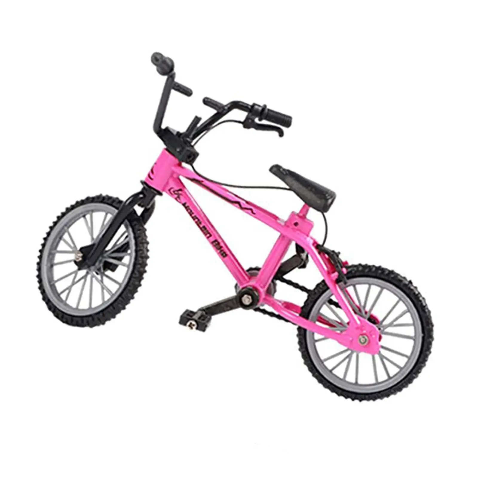 1 pz Retro Lega Mini Dito BMX Bicicletta Assemblaggio Modello di Bici Giocattoli Gadget Regalo Giocattoli Modello Mini Bici Portatile Per Il Capretto - immagine 6