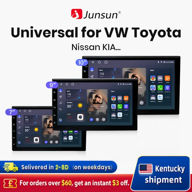 Android Auto Radio Univerzalni za VW Volkswagen Nissan Toyota Hyundai 4G Automobilska Multimedija GPS 1