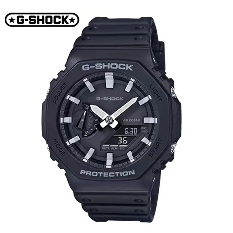 Мужские часы G-SHOCK GA 2100, кварцевые модные повседневные многофункциональные противоударные светодиодные часы с двойным дисплеем для спорта на открытом воздухе