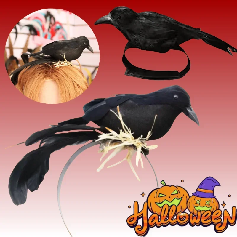 Corvi Halloween Corvi Di Piume Vere Multiuso Da 6 Pezzi Per Halloween