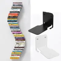 Floating Bookshelf Invisible Heavy Duty Metal Shelves For Books Multifunctional Storage Tools Suitable For Home Living Room 1