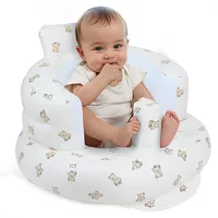 Baby Inflatable Seat Built in Air Pump Infant Back Support Chair for  0-3rd Baby Sitting Up Portable  Shower Chair Floor Seater