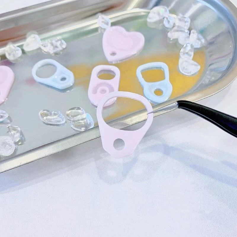 Resin Shaker Mold Flowers Small Flexible Pendant for Keychain Hollow Silicone Mold Epoxy Jewelry Making Pendant Quicksand Mould