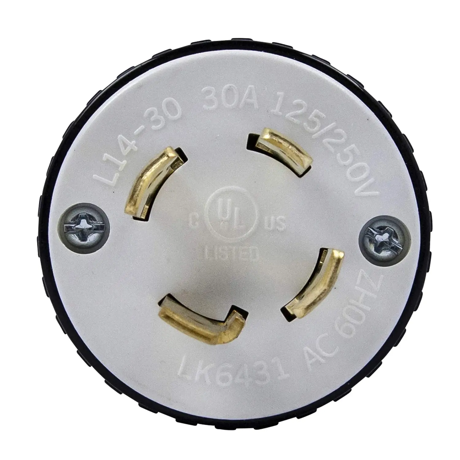 NEMA  L14-30P  ÷ Ŀ, ƮƮ   ÷, 30 , 125/250 Ʈ, 3 , 4  