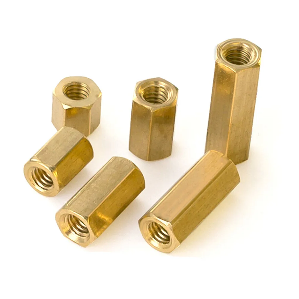 Brass Hex Male Female Standoff Pillar Stud Mount Spacer Hexagon PCB Motherboard Hollow Bolt Screw M2 M2.5 M3 M4 M5