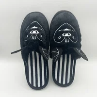 Bat Plush Slippers Warm Comfortable Non-slip Plush Slippers Men Women Indoor Home Funny Cotton Soft Soled Shoes  Autumn Winter 2