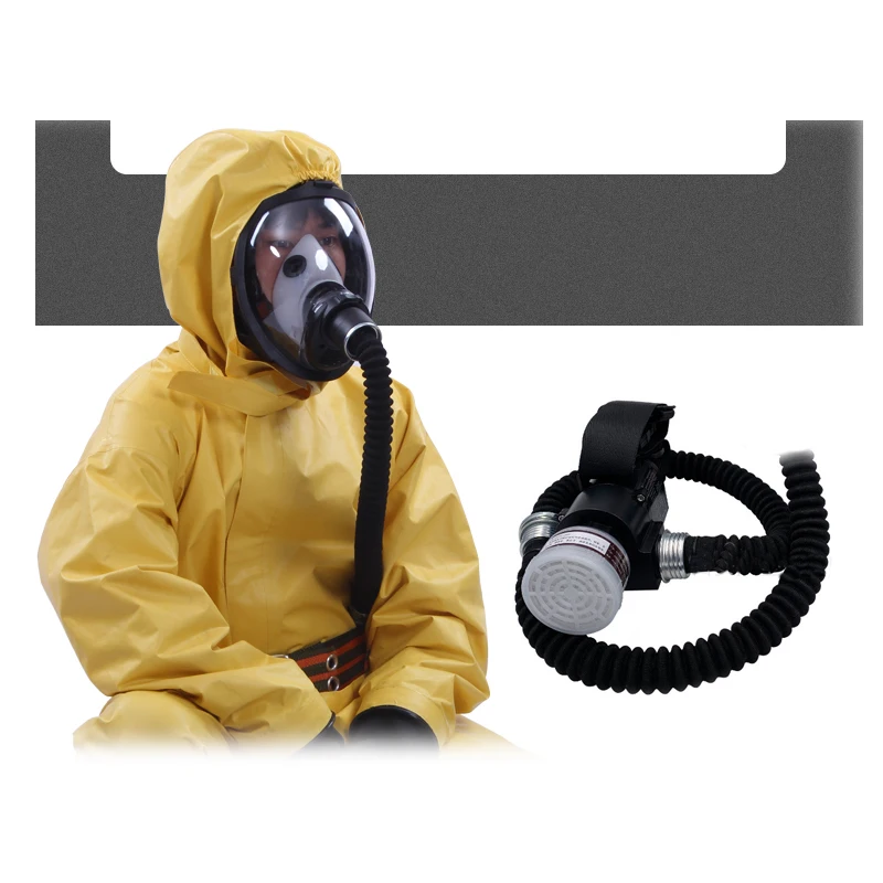 Electric Constant Flow Supplied Air System Respirator Full Face Gas Mask Work Safety Spray Paint Chemical Pesticide Protection