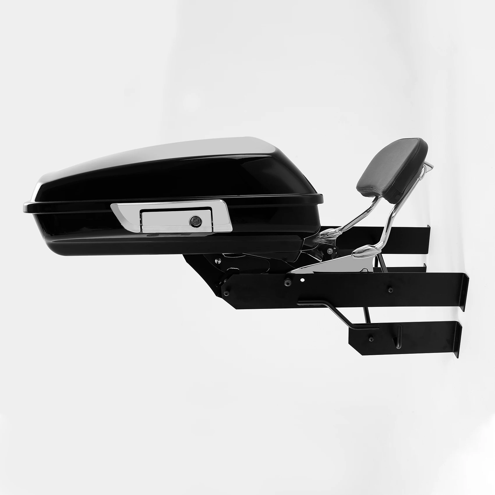 Motorcycle Wall Mount Trunk Storage Rack For Harley Touring Backrest Accessory