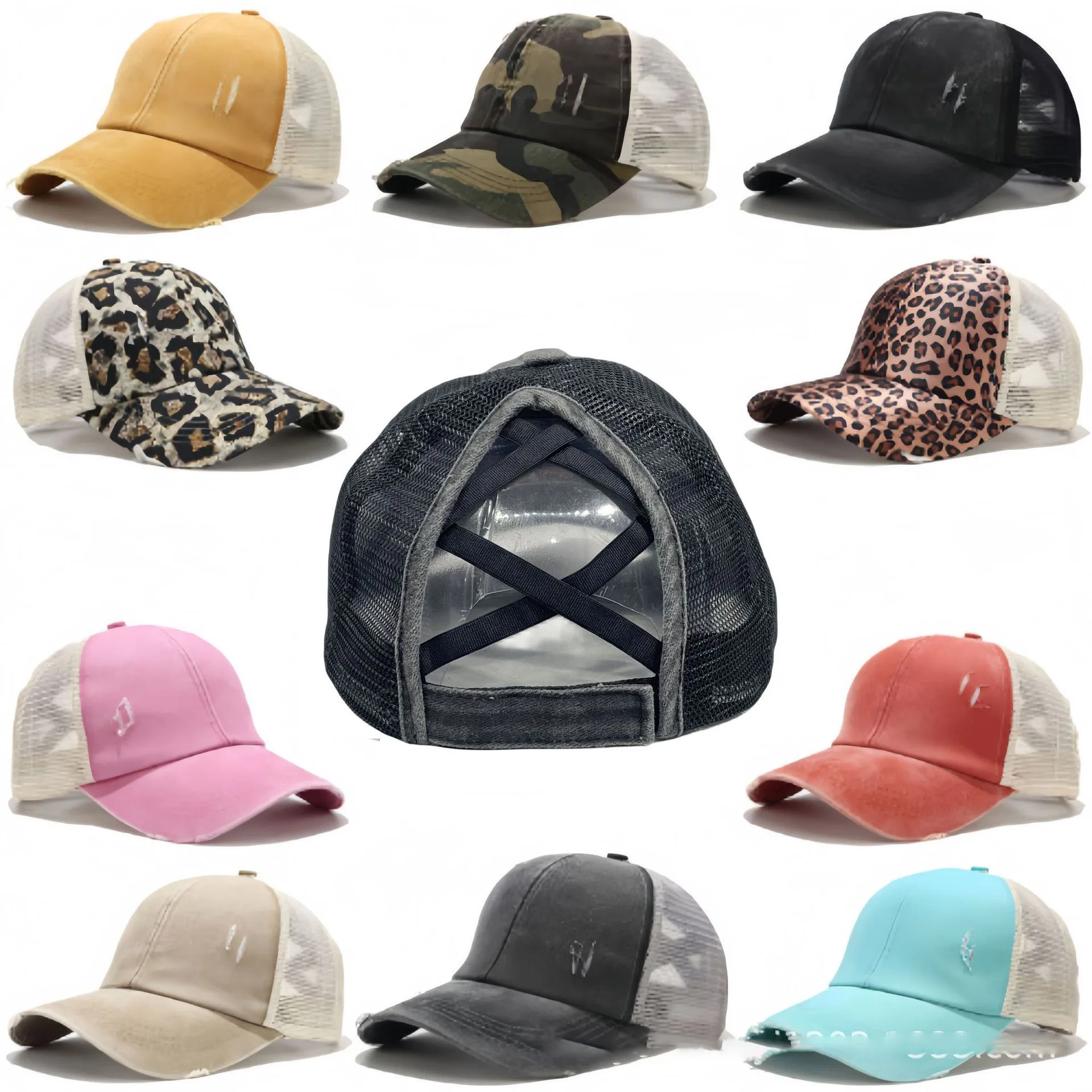 Frühling Sommer Weiche Baseball Kappe Für Frauen Vintage Gewaschen Baumwolle Pferdeschwanz Caps Männer Blank Denim Sport Trucker Sonne Hüte Gorras