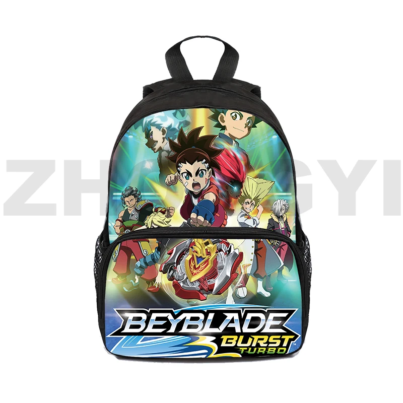 

12/16 Inch Mini Backapck 3D Cartoon Printing Beyblade Burst Bags Zipper Women Travel Shoulder Bag Mens Bookbag Kids School Bags