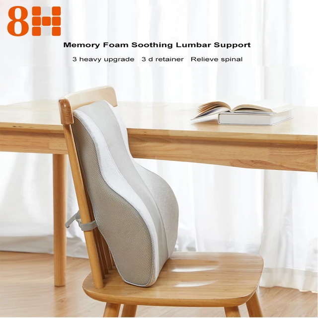 Orthopedic Memory Foam Lumbar Back Support Cushion & Headrest