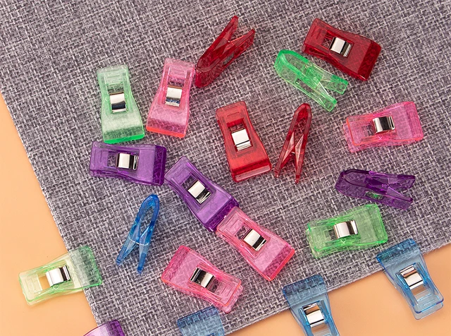 100 Clip Per Cucito E Quilt - Ferma Stoffa Colorato Per Craft, Uncinetto E Lavori Fai-da-te - Foto 2