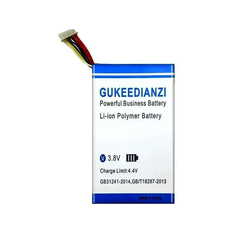 Pack batterie 4500mAh pour télécommande RC1A, avec câble de connexion et vue latérale des contacts.
