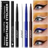 Soft Gel Blue White Eyeliner Pencil Under Eye Highly Pigmented Matte Black Waterproof Eyes Contour Makeup Eyeliner Waterproof 4