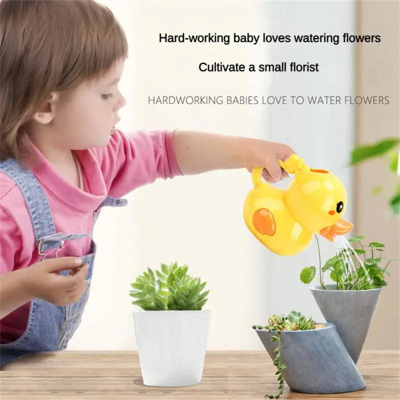 1~4PCS Bath Toys Wash Hair For Baby Kid Pool Watering Can Toy Cute Duck Watering Can Bath Toy Beach Watering Pot Water Play Suit 2