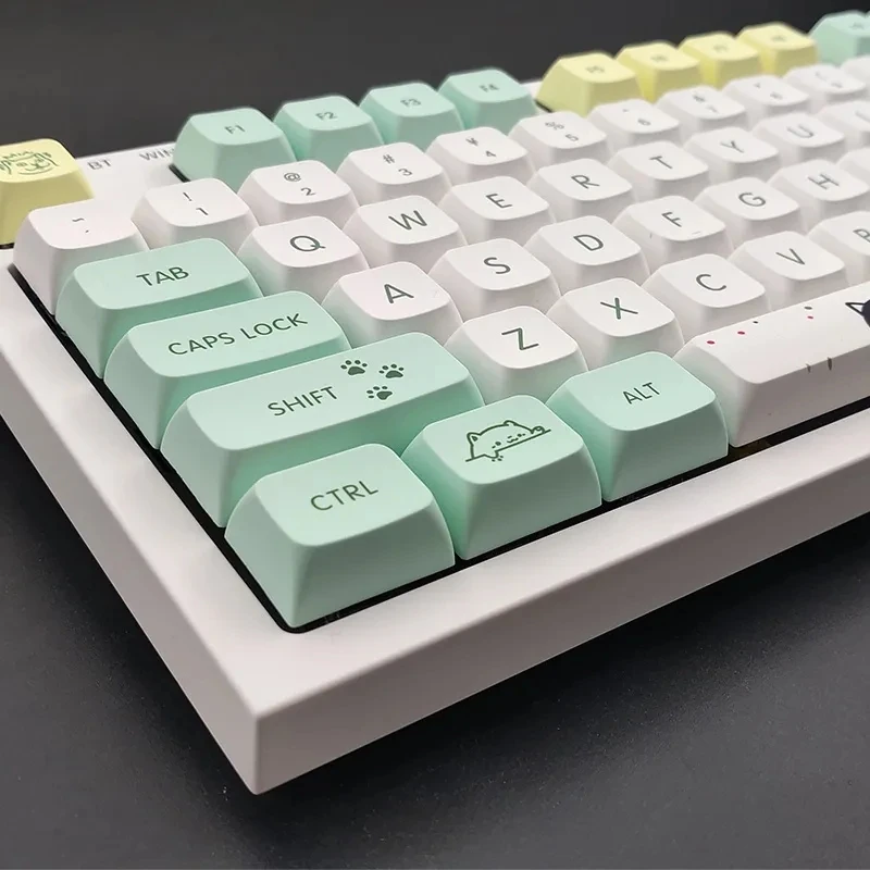 6.25U, PBT, Sublimação Dye, XDA, Bonito, MX Switch, 131 Chaves