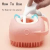 Pet Bathing Brush Soft Silicone Massager Shower Gel Bathing Brush Clean Tools Comb Dog Cat Cleaning Grooming Supplies 4