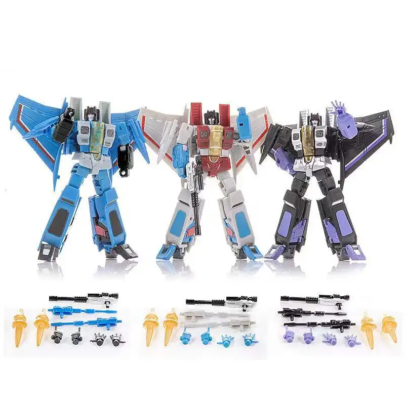 Transformation Toys Starscream Thundercracker Skywarp F15 FG01 DS01 DF06 Set Plane Anime Action Figure Model Deformation Robot |