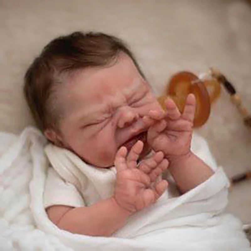 

FBBD 17inch Reborn Doll Kit Vincent Lifelike Newborn baby Size Unfinished Unpainted doll parts Soft Touch Blank Doll Kit